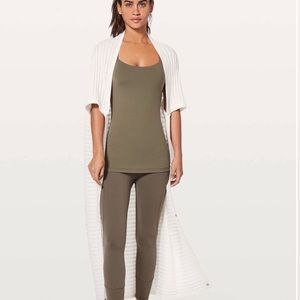 Lululemon REJUVENATE wrap scarf top White